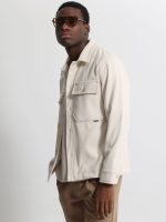 Ανδρικό Σακάκι-Πουκάμισο Over Fit GRIFFIN 260-330 Εκρού - Image 4