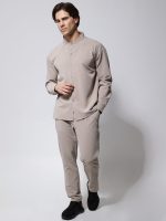 Ανδρικό Παντελόνι με Πιέτα LANE 4707 Espresso - Image 4