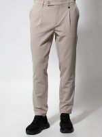 Ανδρικό Παντελόνι με Πιέτα LANE 4707 Espresso