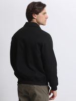 Ανδρικό Κοντό Παλτό με Φερμουάρ 2401 Μαύρο - Image 4