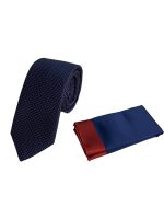 Ανδρική Γραβάτα Με Μαντηλάκι 33-6099 Blue 12