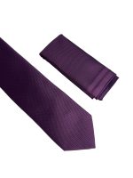 Ανδρική Γραβάτα Με Μαντηλάκι 33-6099 Purple 6 - Image 2