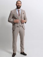Ανδρικό Κοστούμι Με Γιλέκο MANOLO 2025 Stone - Image 3