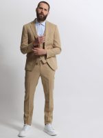 Ανδρικό Κοστούμι Με Γιλέκο MARLO 2034 Μπεζ - Image 4